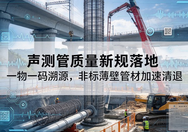乐山声测管质量新规落地，一物一码溯源，非标薄壁管材加速清退